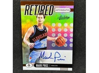 2019 PANINI RETIRED AUTOGRAPHS MARK PRICE SHORT PRINT ONLY 49 MADE!