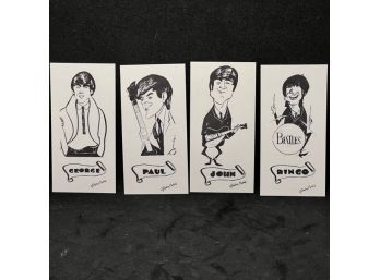 1964 GORDON CURRY BEATLES SET - ALL 4 CARDS