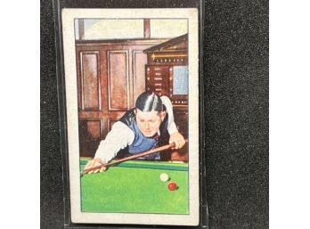 1934 Gallaher Ltd. Champions Card Walter Lindrum - The Best Billiards Player Ever
