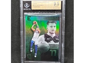 2018-19 PANINI CHRONICLES ESSENTIALS LUKA DONCIC GREEN PARALLEL RC - GEM MINT!!