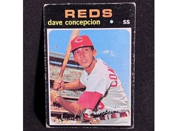 1971 TOPPS DAVE CONCEPCION - RED HALL OF FAME