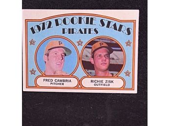 1972 TOPPS ROOKIE STARS PIRATES - FRED CAMBRIA & RICHIE ZISK