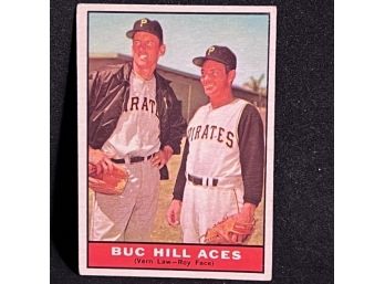 1961 TOPPS BUC HILL ACES VERN LAW & ROY FACE