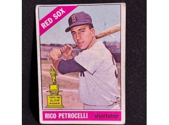 1966 TOPPS ROOKIE CUP RICO PETROCELLI - RED SOX HALL OF FAMER