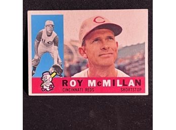 1960 TOPPS ROY MCMILLAN - RED HALL OF FAME