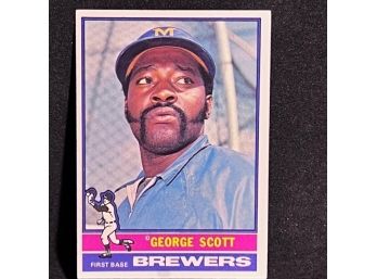 1976 TOPPS GEORGE 'BOOMER' SCOTT - BREWERS HALL OF FAME