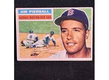 1956 TOPPS JIM PIERSALL - RED SOX HALL OF FAME