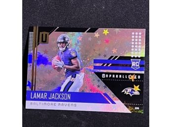 2018 UNPARALELLED ASTRIAL LAMAR JACKSON RC SHORT PRINT - ONLY 200 PRINTED