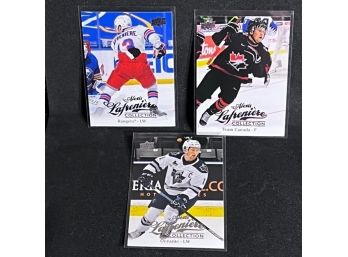 (3) 2021 UPPER DECK ALEXIS LAFRENIERE COLLECTION ROOKIE CARDS
