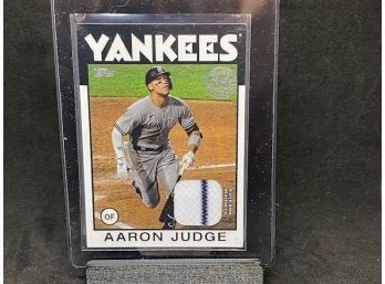 2021 TOPPS AARON JUDGE PINSTRIPE RELIC CARD 1986 TOPPS