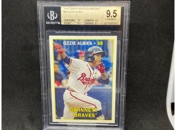 2016 TOPPS HERITAGE MINORS OZZIE ALBIES HIGH GRADE