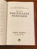 When Politicians Panicked By John Tamny SIGNED & Inscribed First Edition