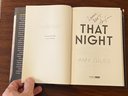 That Night By Amy Giles SIGNED & Inscribed First Edition