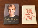 Tough Choices & Find Your Way By Carly Fiorina SIGNED First Editions