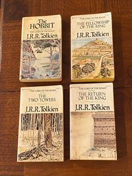 Vintage Paperback Editions Of The Hobbit & The Lord Of The Rings By J. R. R. Tolkien