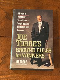 Joe Torre's Ground Rules For Winners By Joe Torre SIGNED First Edition