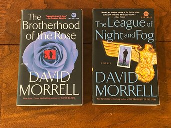 The Brotherhood Of The Rose & The League Of Night And Fog By David Morrell SIGNED & Inscribed