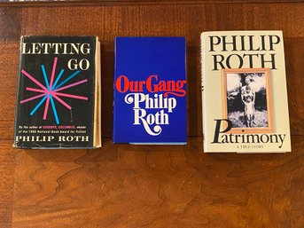 Our Gang, Patrimony & Letting Go By Philip Roth First Editions First Printings