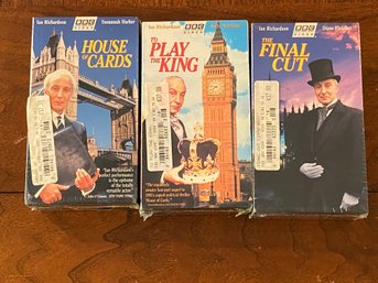 House Of Cards, To Play The King & The Final Cut Brand New Sealed BBC VHS