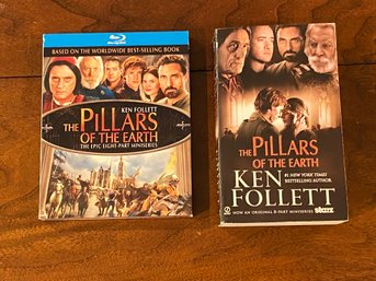 Ken Follett The Pillars Of The Earth New Sealed Blu-Ray &The Pillars Of The Earth SIGNED By Ken Follett
