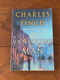 The Vanishing Man By Charles Finch SIGNED & Inscribed Advance Reader's Edition First Edition