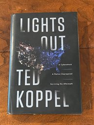 Lights Out By Ted Koppel SIGNED & Inscribed First Edition
