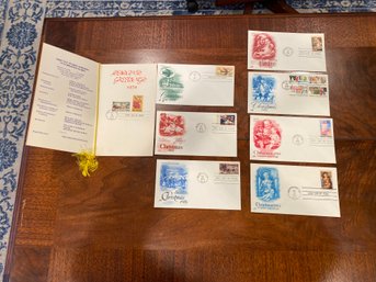 Christmas 1974, 1976, 1982, 1984 First Day Covers