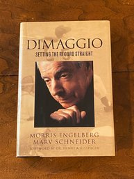 DiMaggio Setting The Record Straight By Morris Engelberg & Marv Schneider SIGNED First Edition