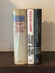 What's The Good Word, Freedom & Scandalmonger By William Safire SIGNED First Editions