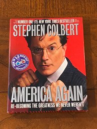 America Again By Stephen Colbert SIGNED & Inscribed First Edition