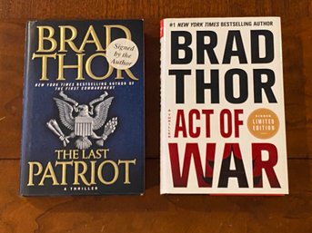 The Last Patriot & Act Of War By Brad Thor SIGNED First Editions