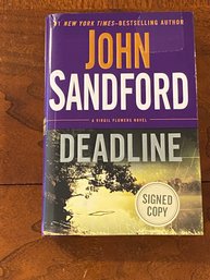 Deadline By John Sandford SIGNED First Edition