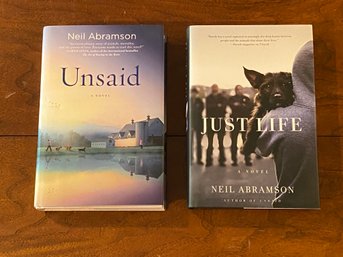 Unsaid & Just Life By Neil Abramson SIGNED First Editions