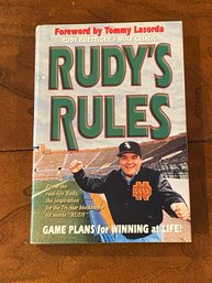 Rudy's Rules By Rudy Ruettiger SIGNED & Inscribed