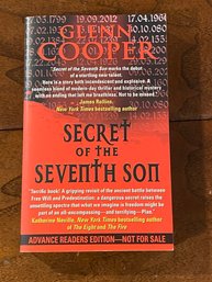 Secret Of The Seventh Son By Glenn Cooper SIGNED Advance Readers Edition First Edition