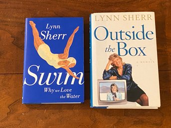 Swim Why We Love The Water & Outside The Box By Lynn Sherr SIGNED & Inscribed First Edition