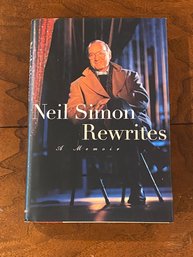 Rewrites A Memoir By Neil Simon SIGNED First Edition