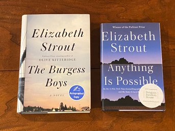 Elizabeth Strout SIGNED First Editions - The Burgess Boys & Anything Is Possible