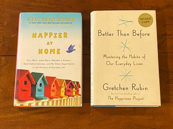 Gretchen Rubin SIGNED First Editions - Happier At Home & Better Than Before