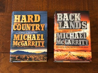 Hard Country & Back Lands By Michael McGarrity SIGNED & Inscribed First Editions