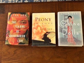 Peony In Love, The Tea Girl Of Hummingbird Lane & China Dolls By Lisa See SIGNED First Editions