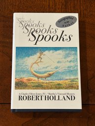 Spooks By Robert Holland SIGNED First Edition With Dedication To The Memory Of Illustrator Robert Benson