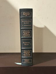 Barbara Bush: A Memoir By Barbara Bush SIGNED Leather Bound First Edition