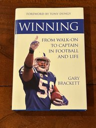 Winning From Walk-on To Captain In Football And Life By Gary Brackett SIGNED & Inscribed First Edition