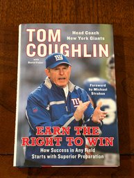 Earn The Right To Win By Tom Coughlin SIGNED First Edition