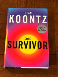 Sole Survivor By Dean Koontz SiGNED First Edition