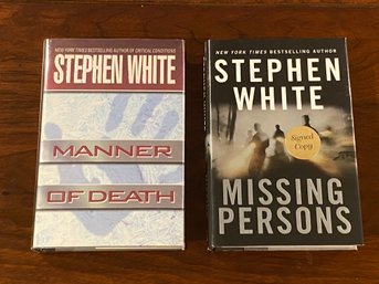 Stephen White SIGNED First Edition - Manner Of Death & Missing Persons