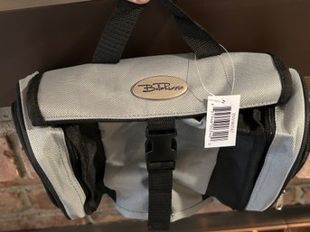 New Bella Russo Toiletry Travel Bag 6 Pockets Black Gray Unisex