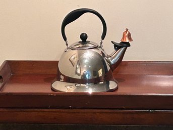 Michael Graves Design Bells And Whistles Tea Kettle With Copper Bell