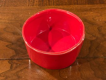 Vietri 6' Red Serving Bowl Dishwasher, Microwave And Oven Safe Made In Italy